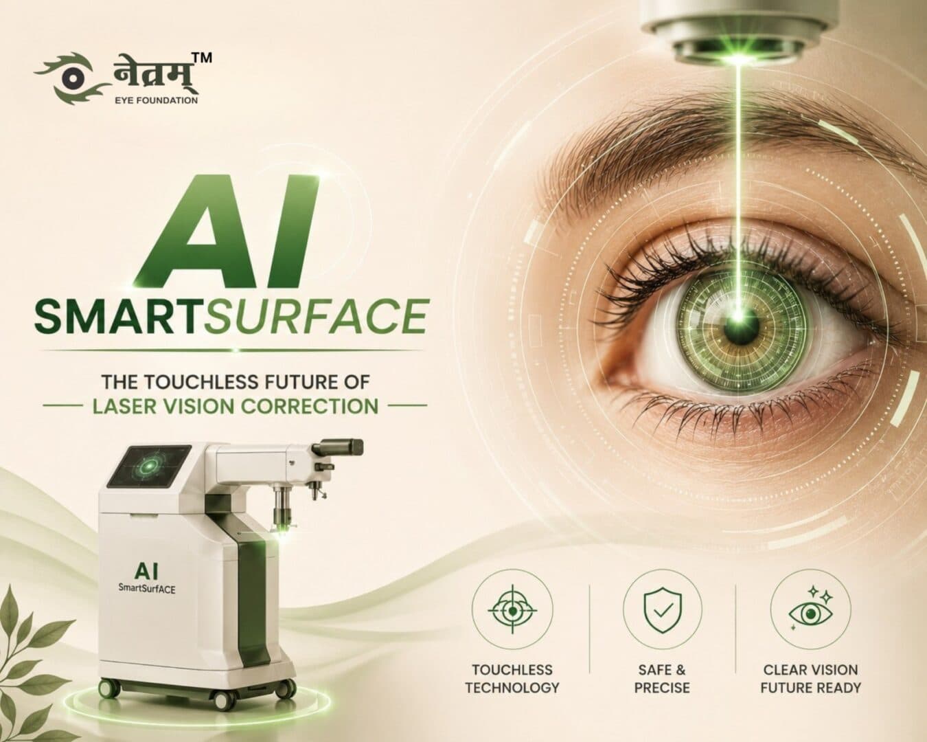 SmartSurfACE Laser Eye Surgery using AI-powered touchless technology and SCHWIND AMARIS laser for personalized vision correction